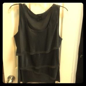 Ann Taylor dressy grey blouse